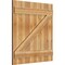 Ekena Millwork Joined Board-n-Batten Shutters w/Z-Bar, Rough Sawn Western Red Cedar, 32 1/4W x 34H, PR RBJ06Z32X034RWR - alternate 5